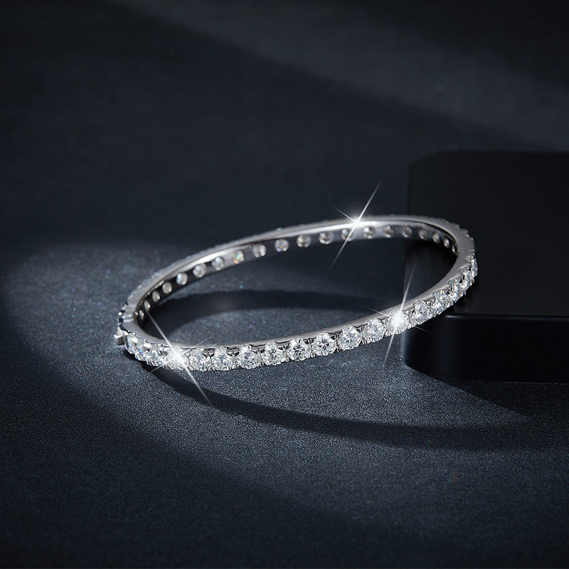 Tri color Aurora Moissanite Bracelet