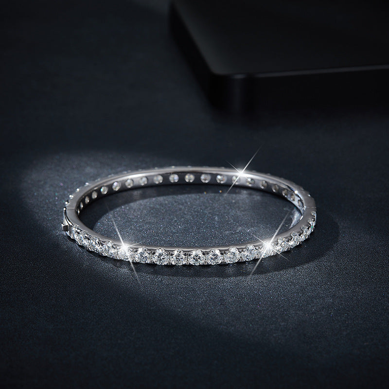 Tri color Aurora Moissanite Bracelet