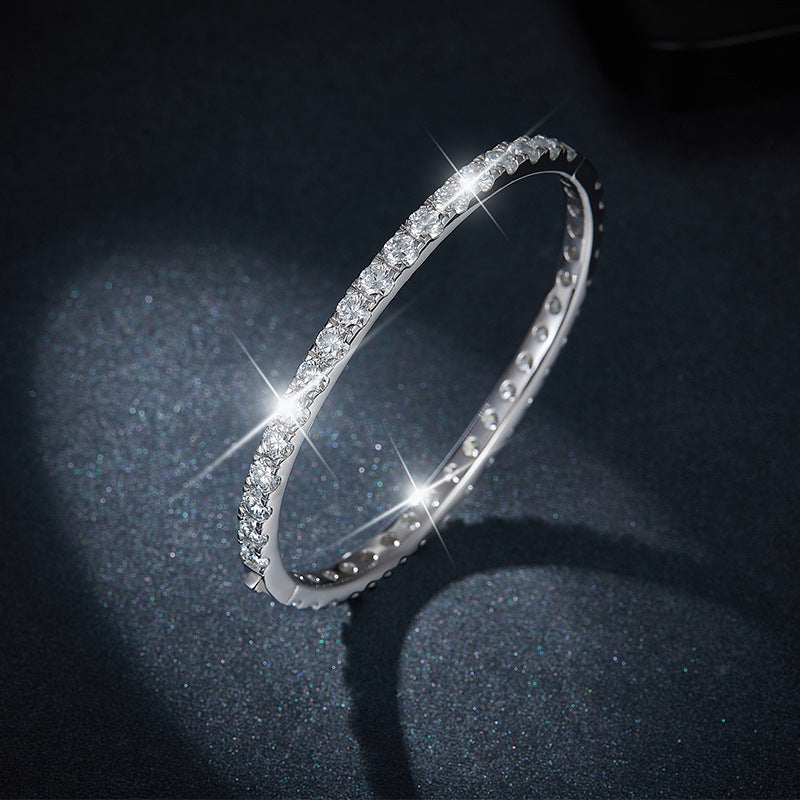 Tri color Aurora Moissanite Bracelet