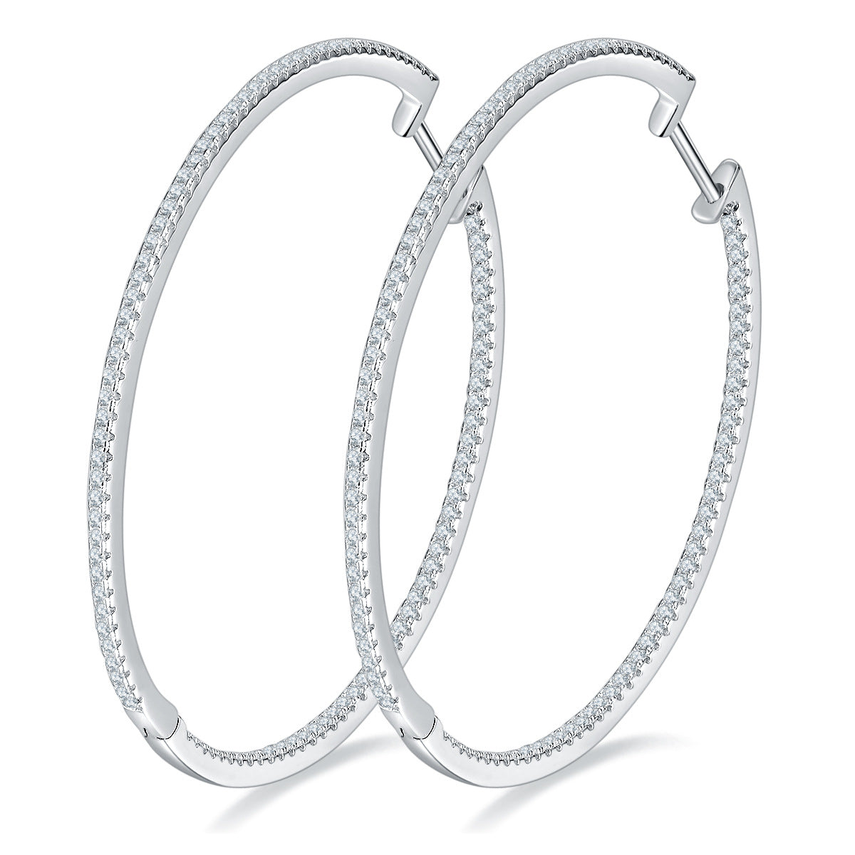 Interstellar Minimalist · All Moissanite Large Earrings