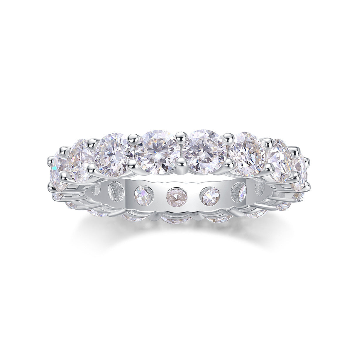Cuban moissanite ring
