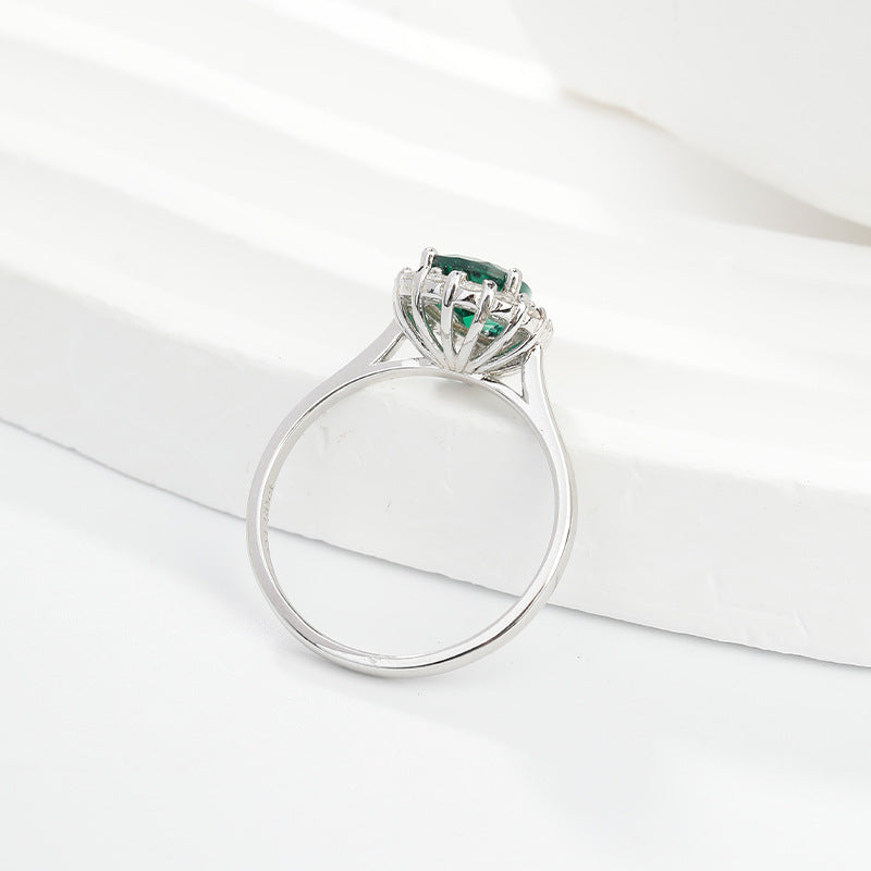 The Wizard of Oz · 1.5-carat pear shaped moissanite diamond ring