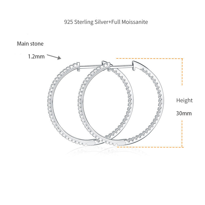 Interstellar Minimalist · All Moissanite Earrings