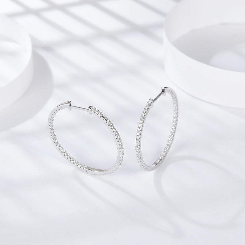 Interstellar Minimalist · All Moissanite Earrings