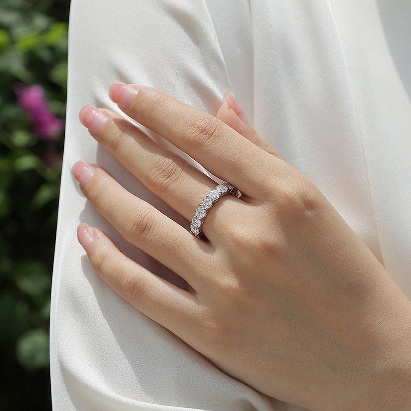 Cuban moissanite ring