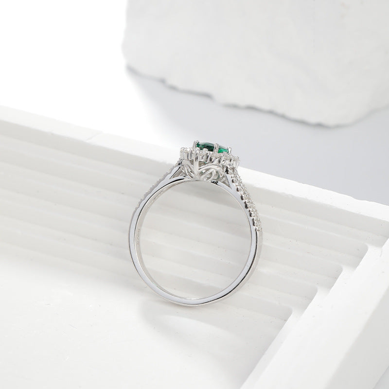 The Wizard of Oz · 1-carat pear shaped moissanite diamond ring