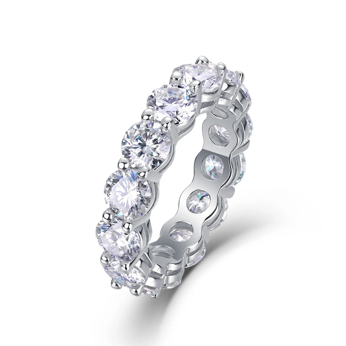 Cuban moissanite ring