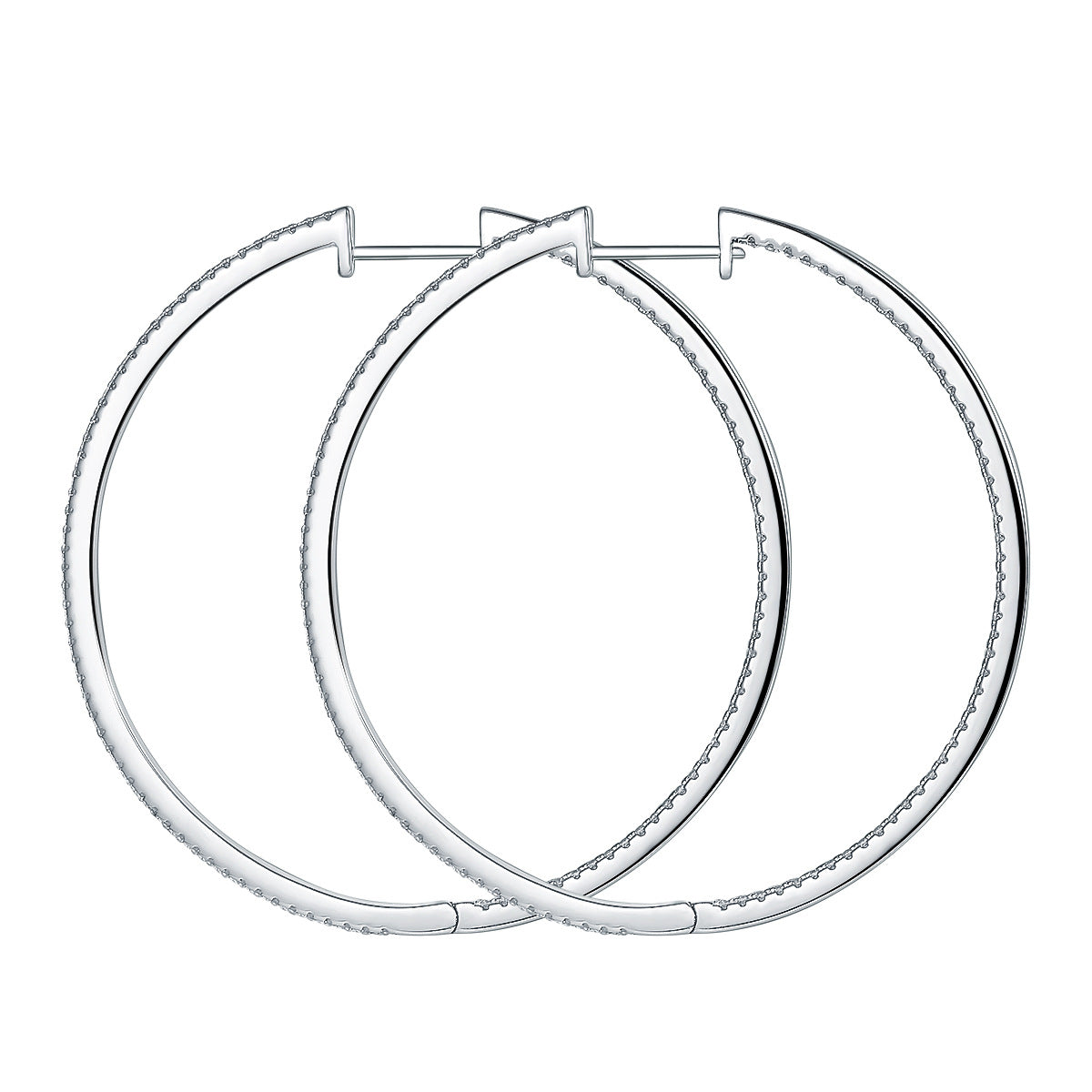 Interstellar Minimalist · All Moissanite Large Earrings