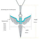 Dark Night Edge · Hip hop · Men's Enamel Moissanite Necklace