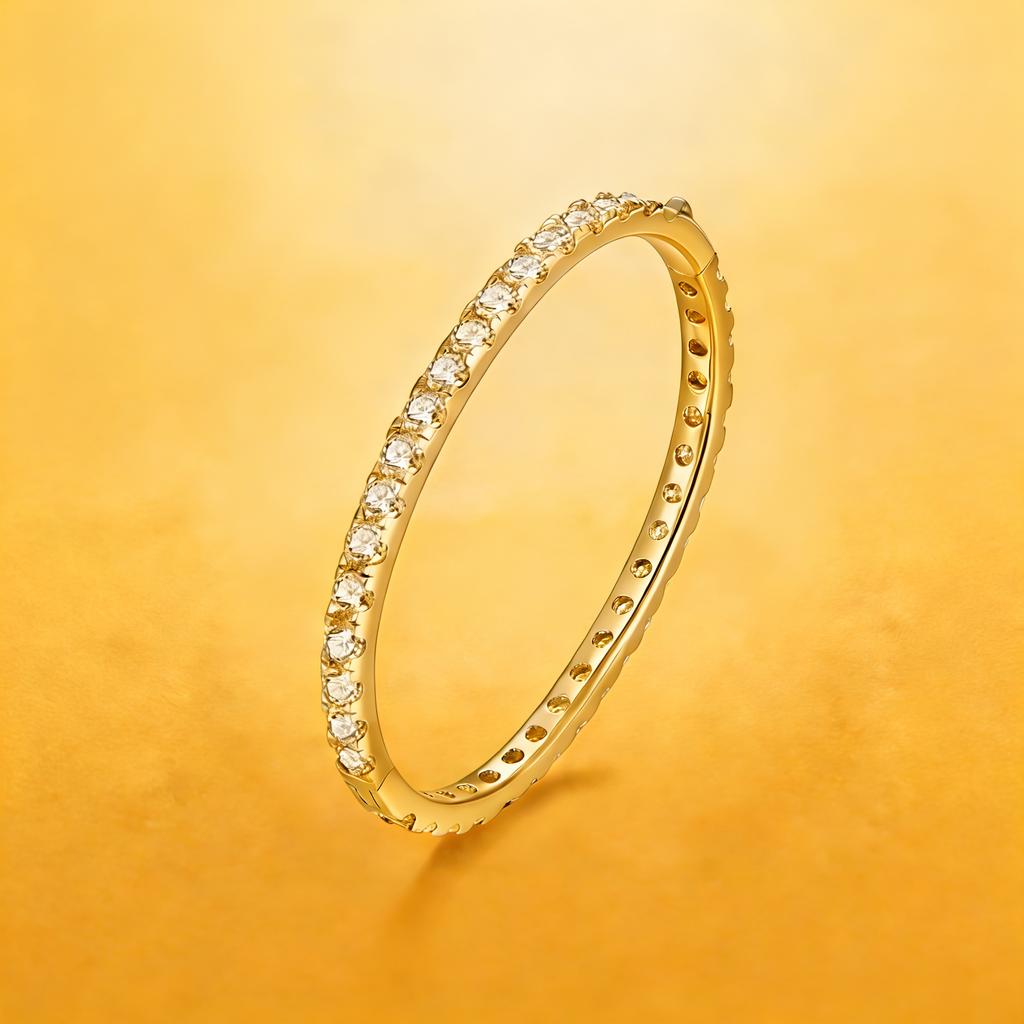 Tri color Aurora Moissanite Bracelet