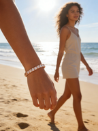 Tri color Aurora Moissanite Bracelet