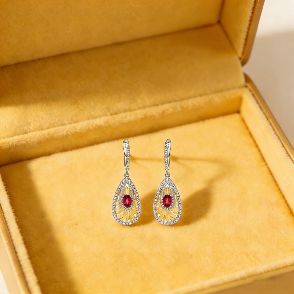 Italian craft jewelry designer earrings with natural wind design 925 silver natural olive gemstone earrings earrings