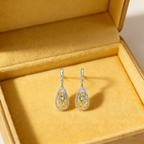 Italian craft jewelry designer earrings with natural wind design 925 silver natural olive gemstone earrings earrings