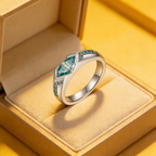 Tears of the Ocean Moissanite Ring