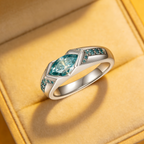 Tears of the Ocean Moissanite Ring