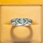 Tears of the Ocean Moissanite Ring