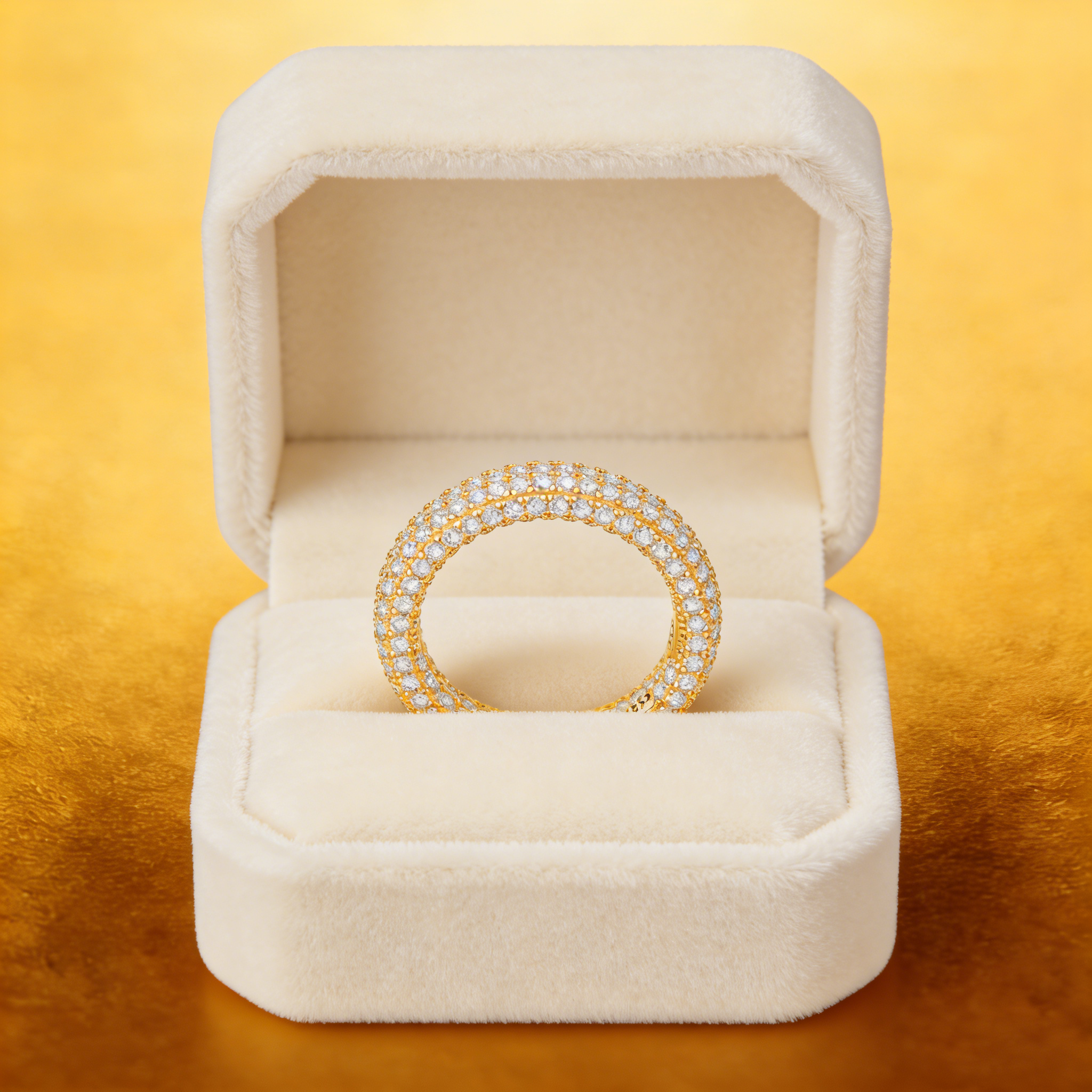 Falling in love at first sight - Full Moissanite Ring