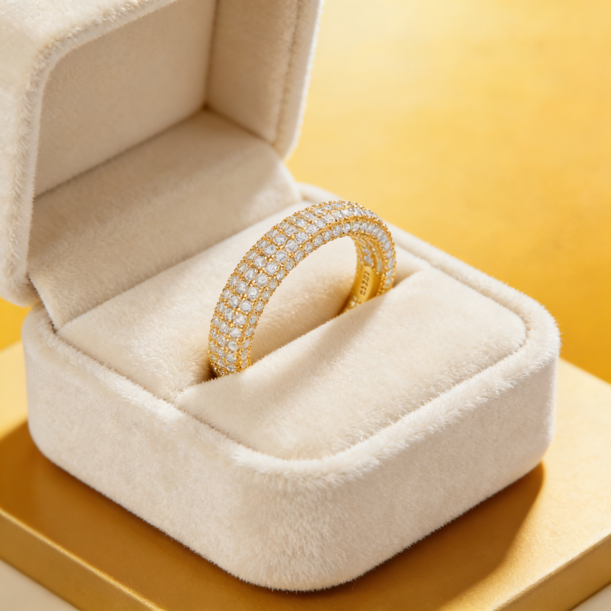 Falling in love at first sight - Full Moissanite Ring