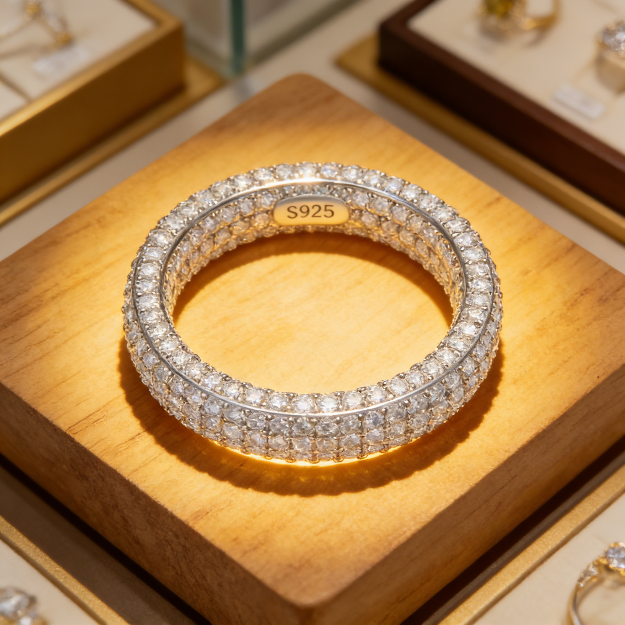 Falling in love at first sight - Full Moissanite Ring