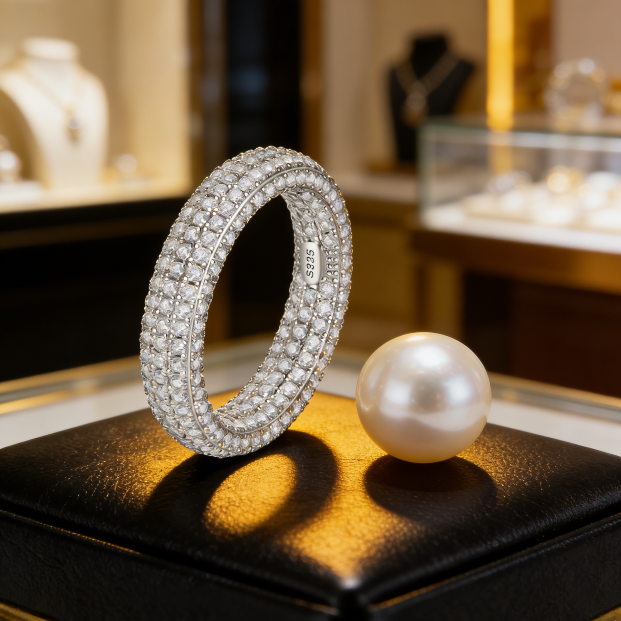 Falling in love at first sight - Full Moissanite Ring