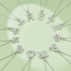 Twelve zodiac signs moissanite necklace