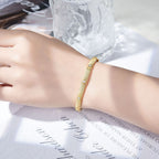 Gilded Gold Star Ring · Silver Plated 18K Gold 0.45 ct Moissanite Bracelet
