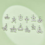 Twelve zodiac signs moissanite necklace