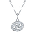 Twelve zodiac signs moissanite necklace