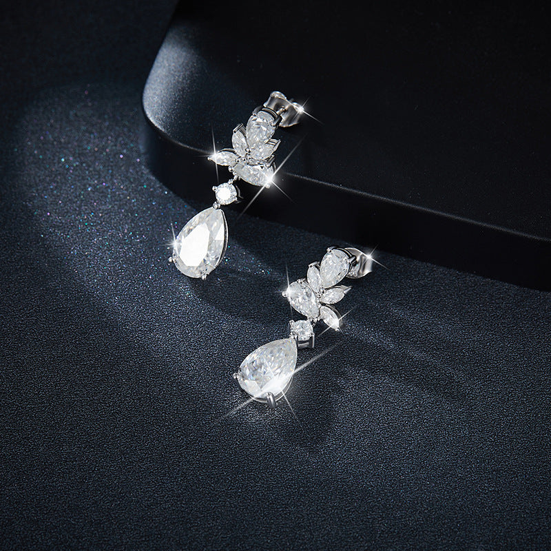 Aurora Teardrops · Luxury all moissanite Earrings