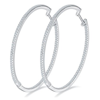 Interstellar Minimalist · All Moissanite Large Earrings