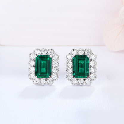 The Wizard of Oz · 1 carat cultivated emerald earrings