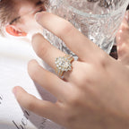 Star River Kiss · Marquise Moissanite Ring