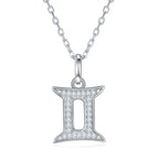 Twelve zodiac signs moissanite necklace