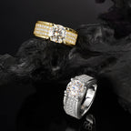 Star River Crown · 3-carat moissanite men's ring