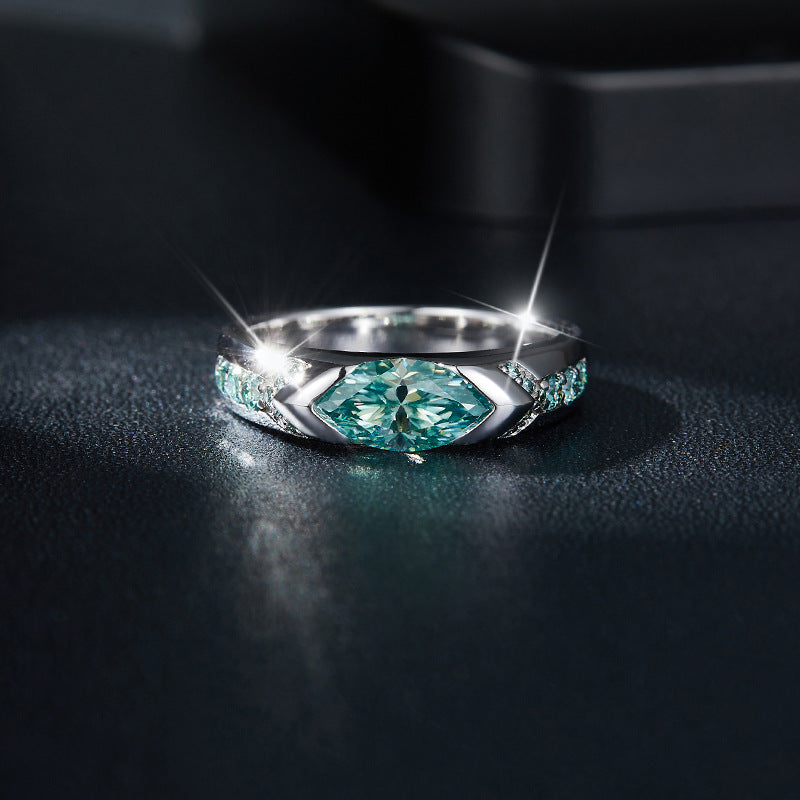 Tears of the Ocean Moissanite Ring