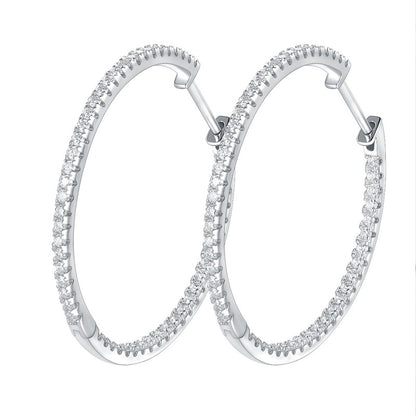 Interstellar Minimalist · All Moissanite Earrings