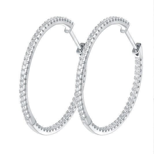 Interstellar Minimalist · All Moissanite Earrings