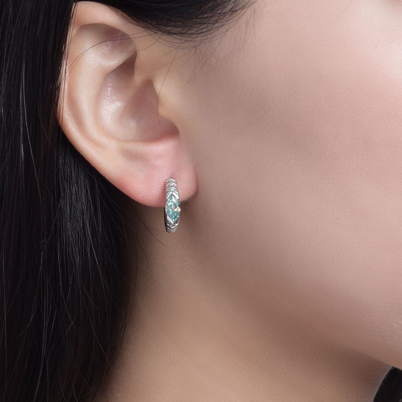 Tears of the Ocean Moissanite Earrings