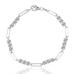 Moissanite Two tone Bracelet