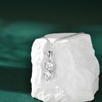 Moissnate diamond necklace with unlimited symbol