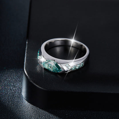 Tears of the Ocean Moissanite Ring