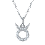 Twelve zodiac signs moissanite necklace