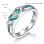 Tears of the Ocean Moissanite Ring