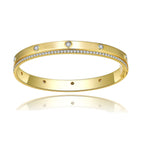 Gilded Gold Star Ring · Silver Plated 18K Gold Moissanite Bracelet