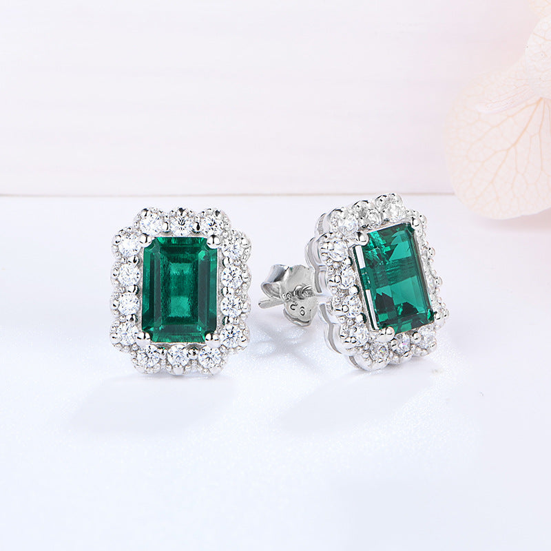 The Wizard of Oz · 1 carat cultivated emerald earrings