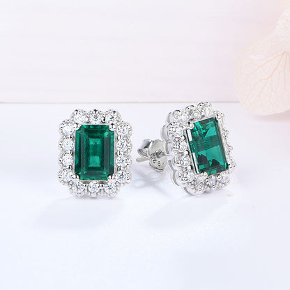 The Wizard of Oz · 1 carat cultivated emerald earrings
