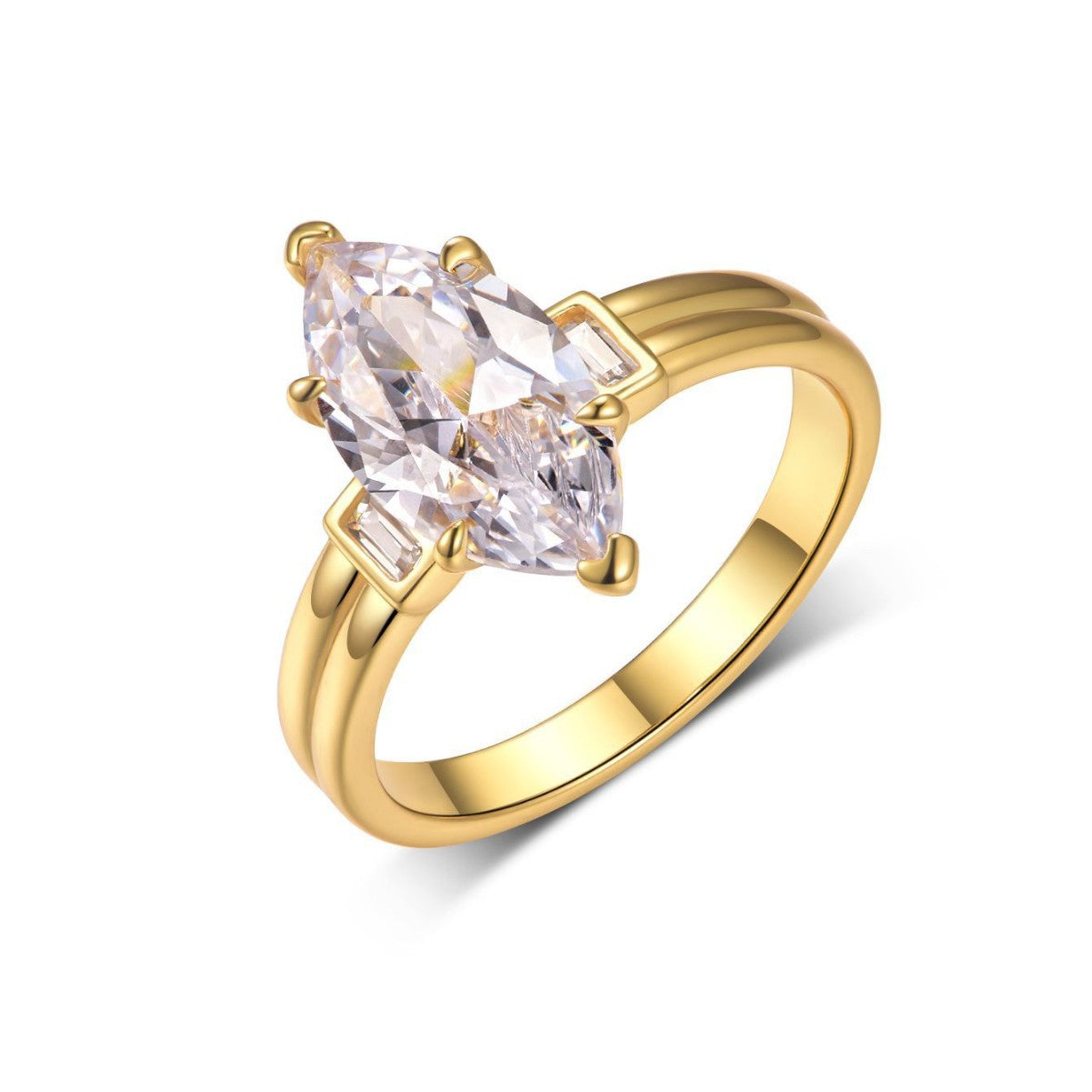 Marquise Moissanite Ring
