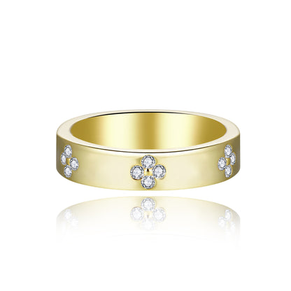 Romantic Star Fate · Full Moissanite Radiant Ring Set