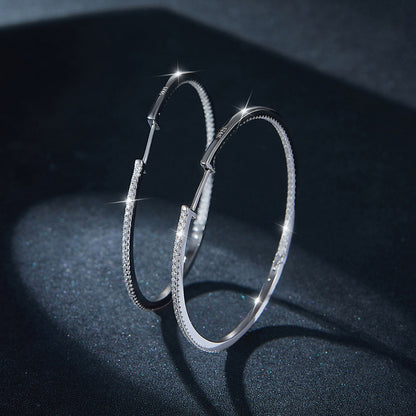 Interstellar Minimalist · All Moissanite Large Earrings
