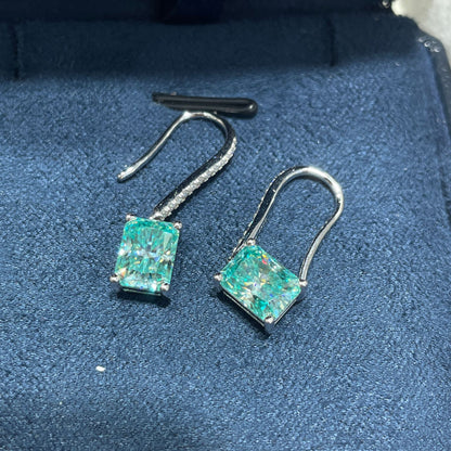 Neon Aurora · 2 Carat Redion Cut Moissan Diamond Earrings